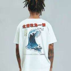 T-shirt homme Oversized – Vague Riskap – coton bio premium