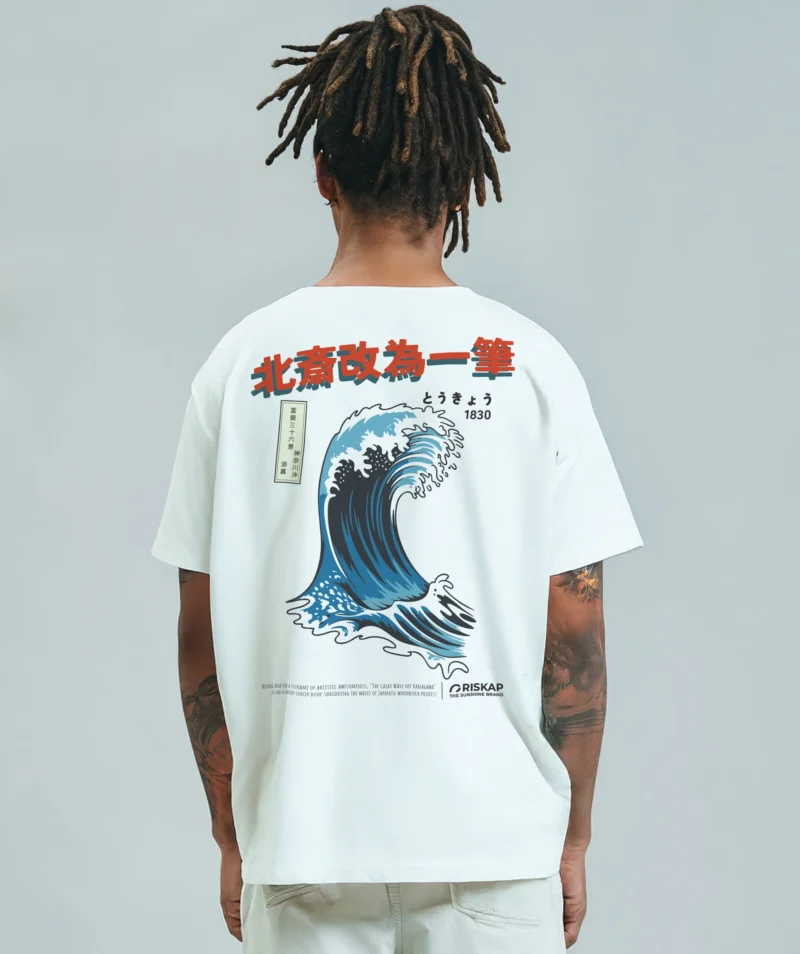 T-shirt homme oversized – vague riskap