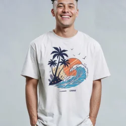 T-shirt homme – Island In The Sun – coton bio premium