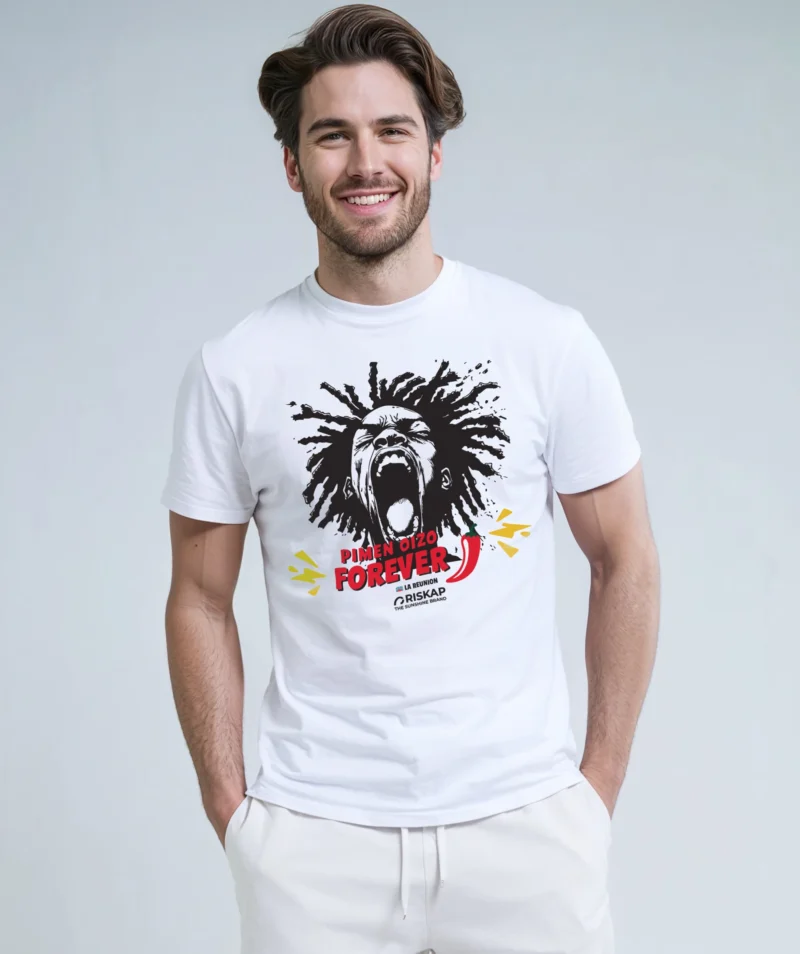 T-shirt homme - visage riskap