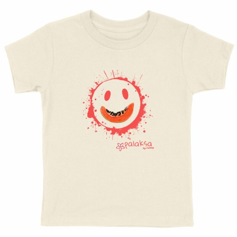 T-shirt fille – papaye palaksa – coton bio premium