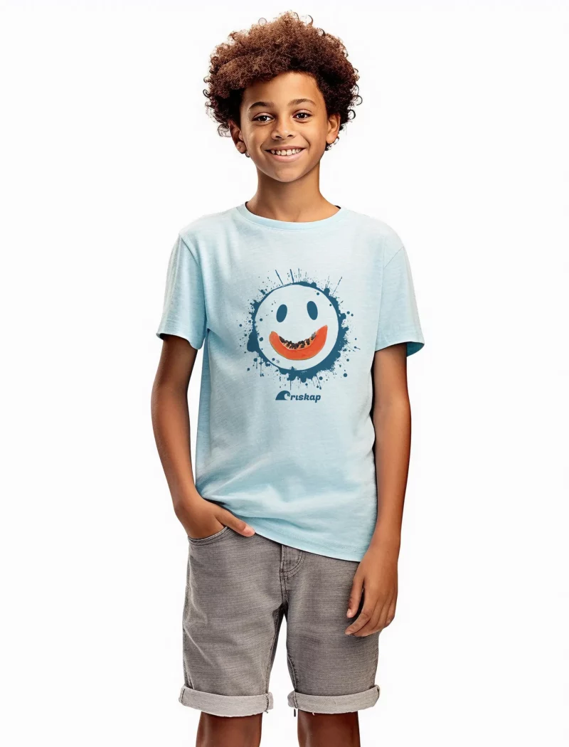 T-shirt garçon – papaye riskap – coton bio premium