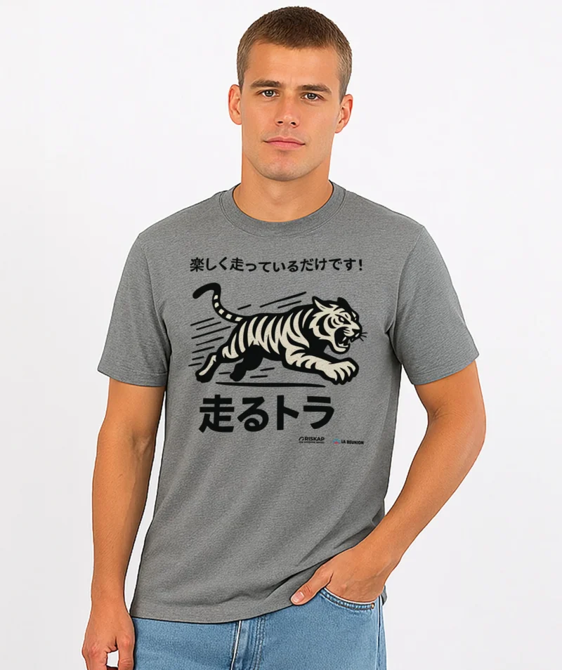 T-shirt homme - running tiger
