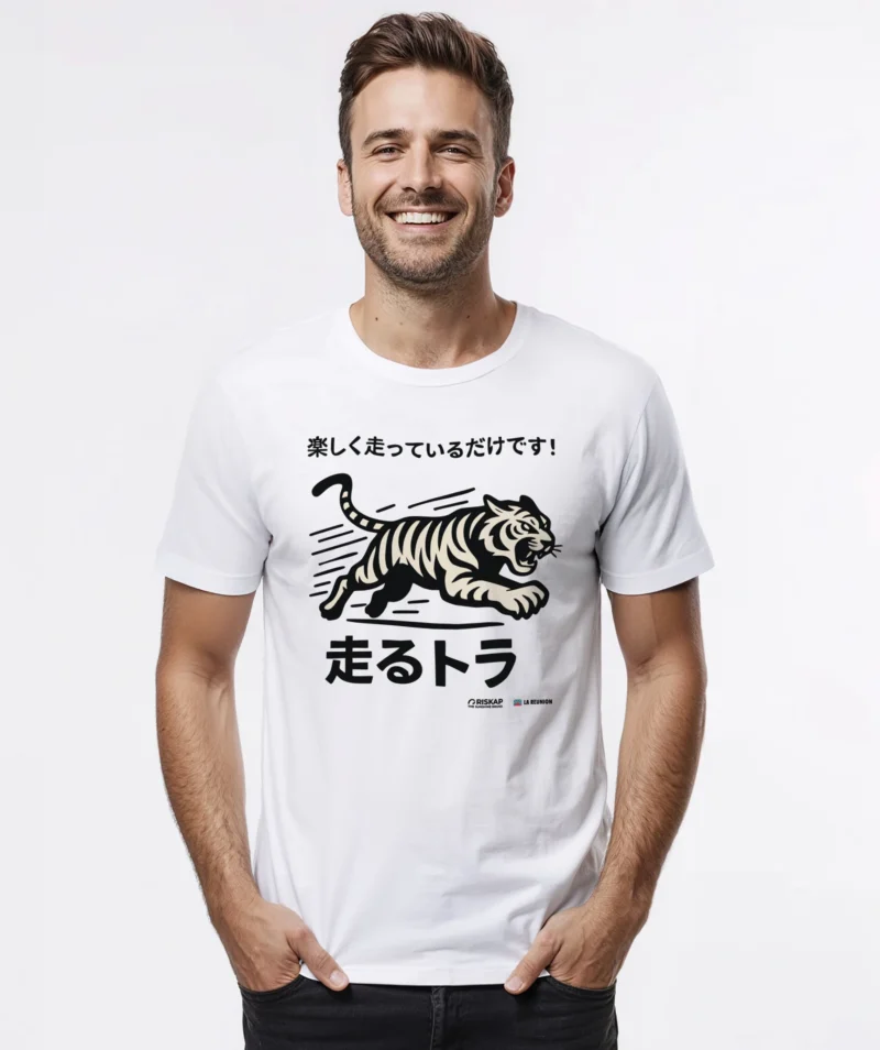 T-shirt homme - running tiger