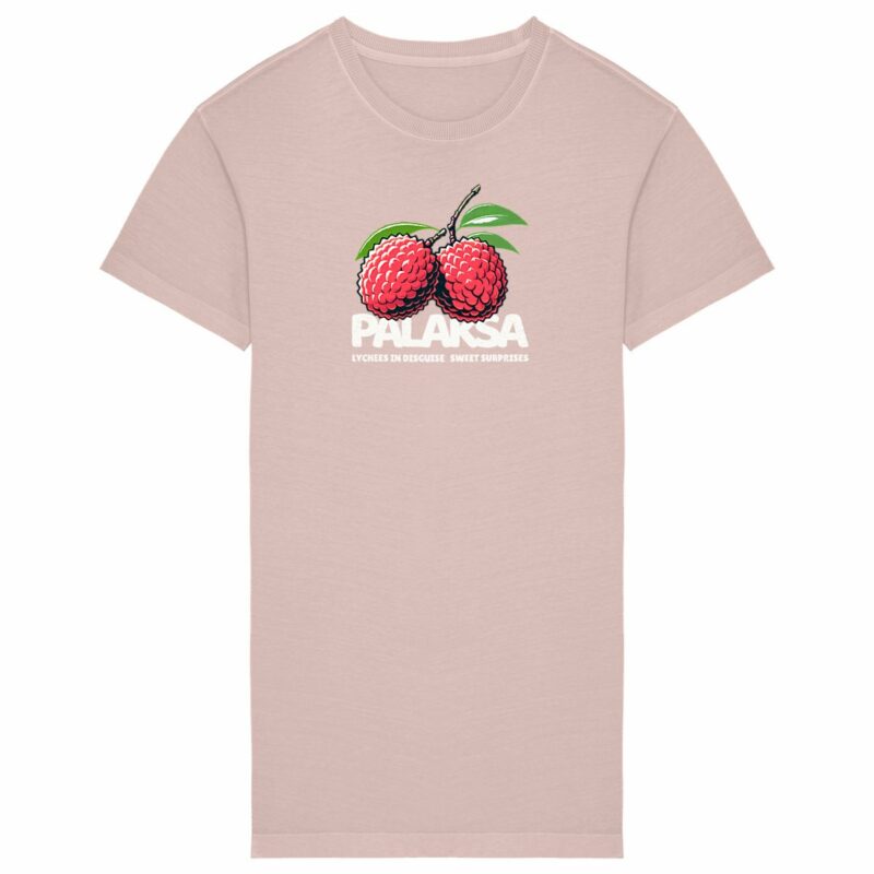 T-shirt robe femme – lychees disguise – coton bio premium