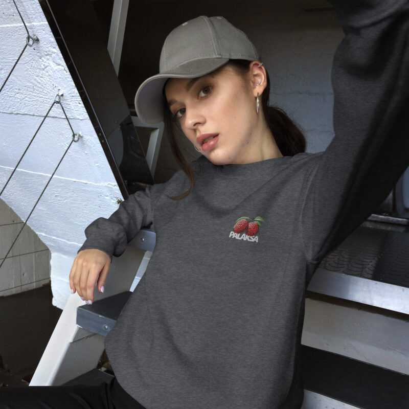 Sweat unisexe à col rond – image 2