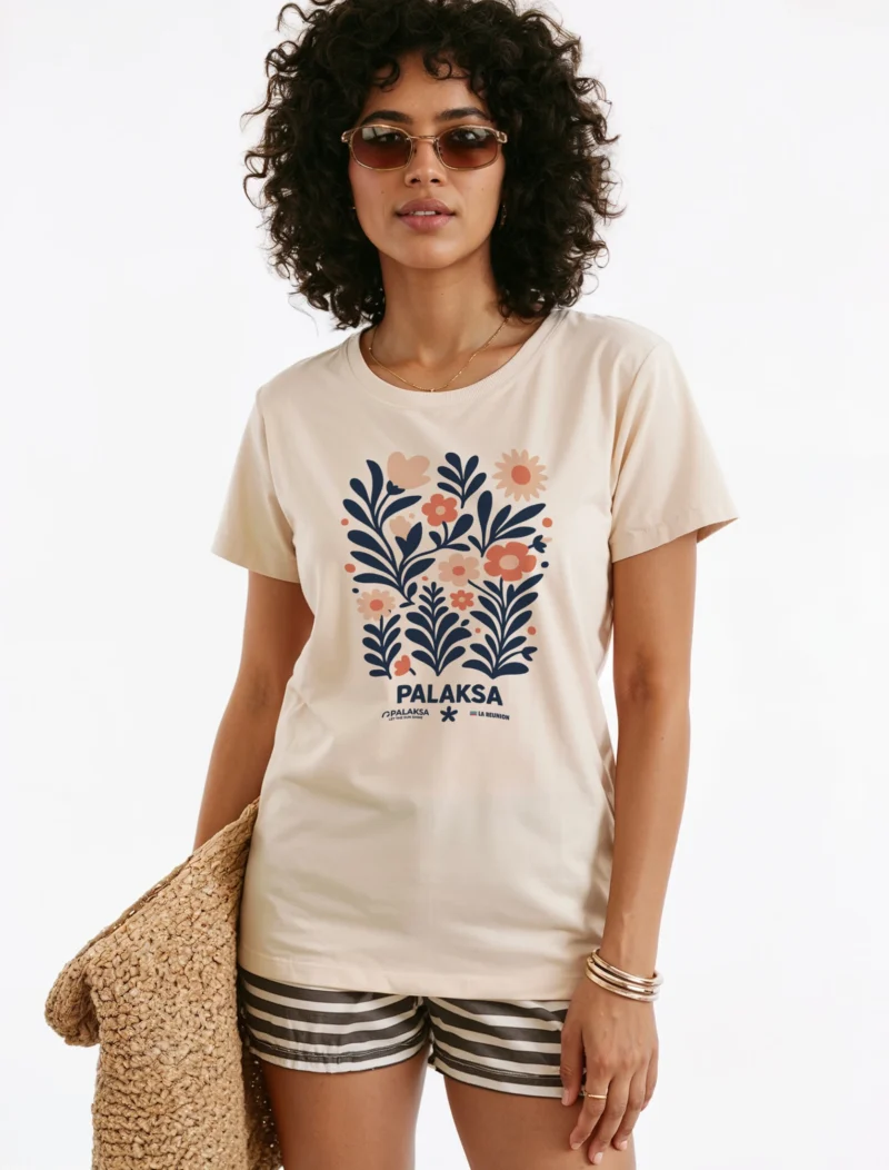 T-shirt femme - motif fleurs