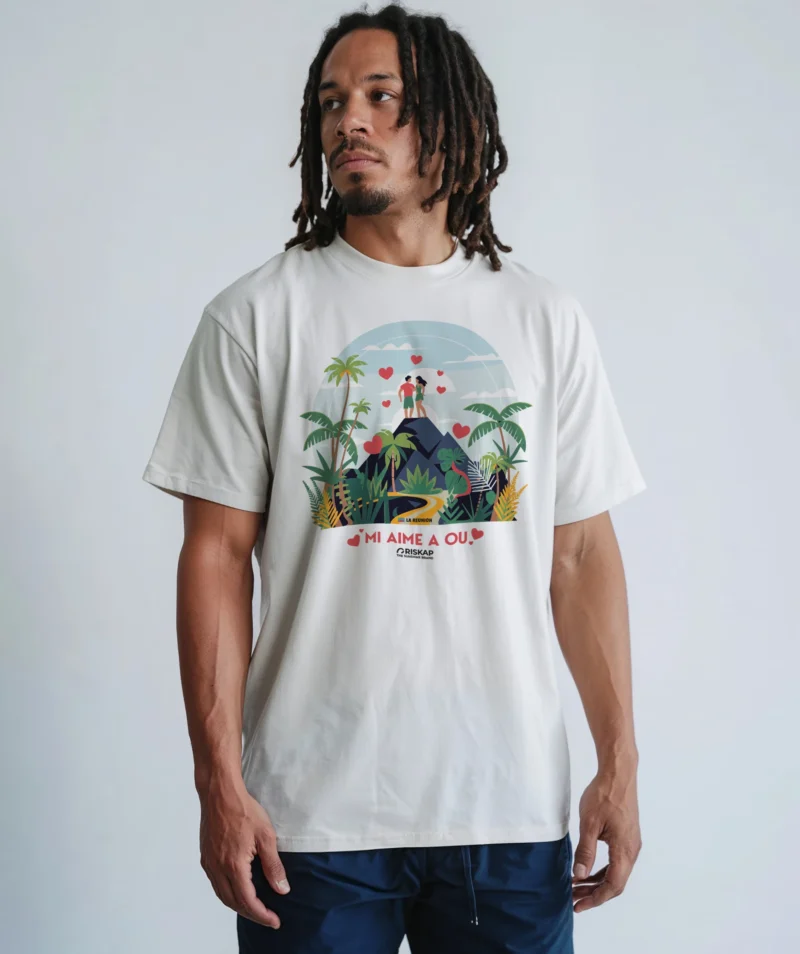 T-shirt homme - mi aime a ou