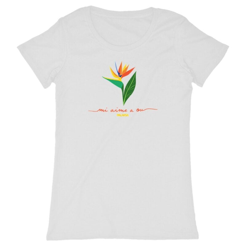 T-shirt femme – paradise love – coton bio premium