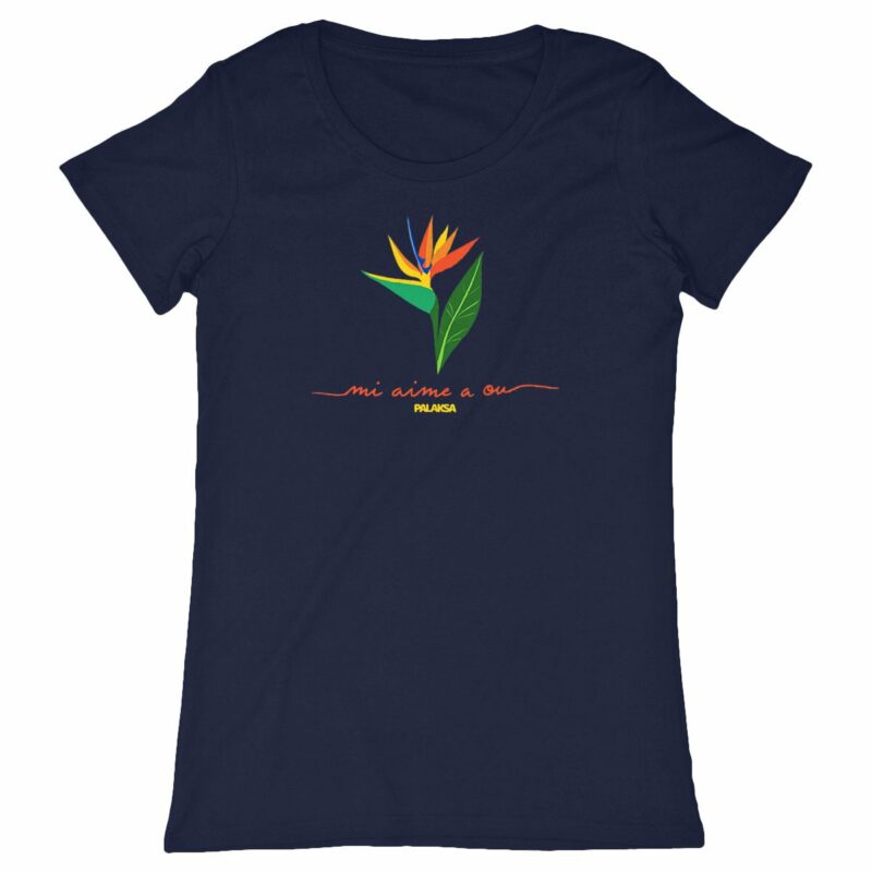 T-shirt femme – paradise love – coton bio premium