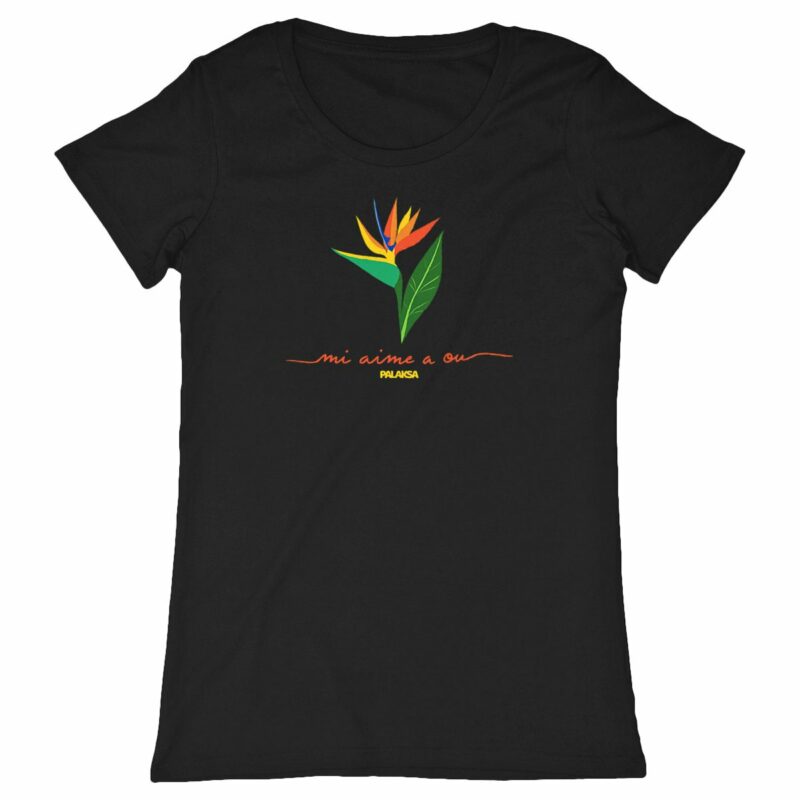 T-shirt femme – paradise love – coton bio premium