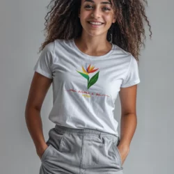 T-shirt femme - Paradise Love - coton bio premium
