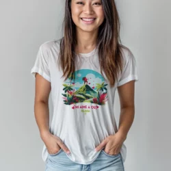 T-shirt Femme Fête Des Mères - Mi Aime A Ou - Qualité Premium Bio