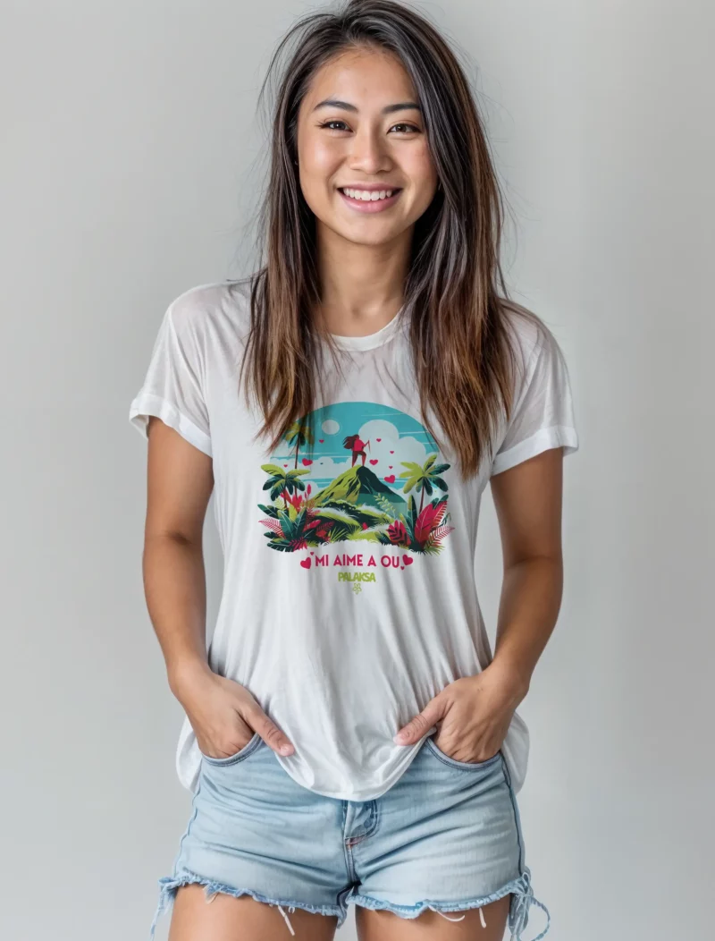 T-shirt femme fête des mères - mi aime a ou