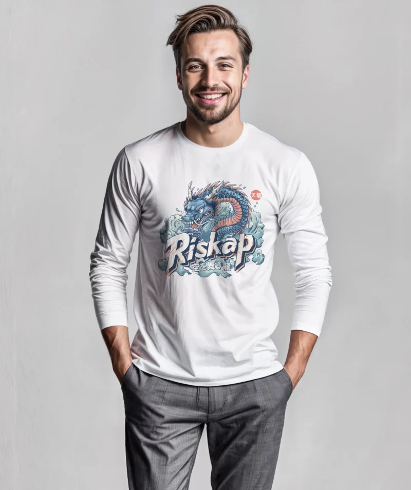 T-shirt homme manches longues - flying dragon