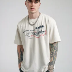 T-shirt Homme - Island Wave - qualité premium bio