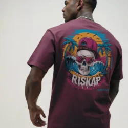 T-shirt Homme - Riskap Skull - Qualité Premium Bio