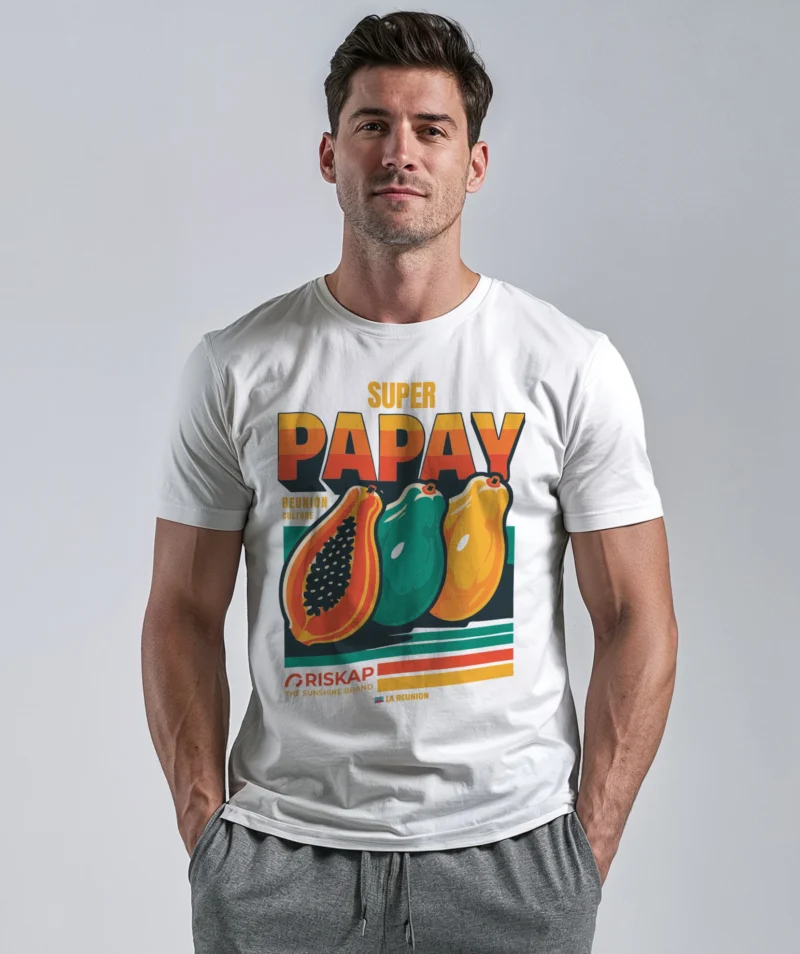 T-shirt homme - super papay