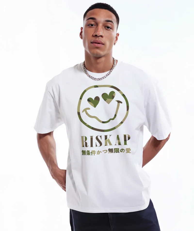 T-shirt homme - happy smile camo