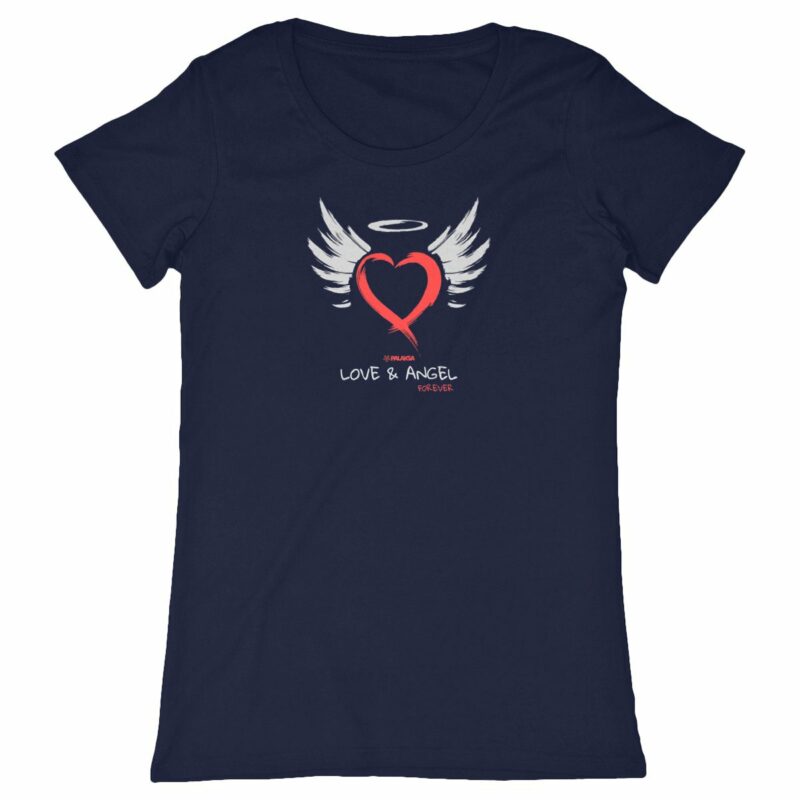 T-shirt femme - love & angel - coton bio premium