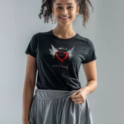 T-shirt femme - Love & Angel - coton bio premium