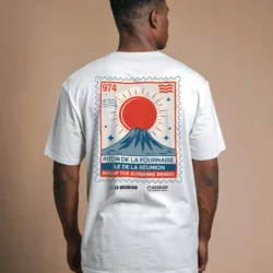 T-Shirt Homme - Timbre Réunion - Coton Bio Premium