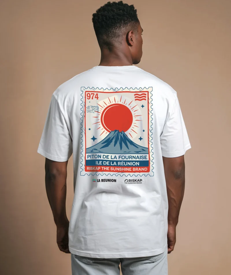 T-shirt homme - timbre reunion