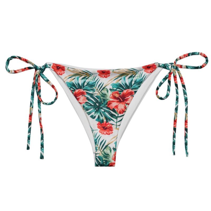 Bas maillot de bain femme - tropical flowers - tissu recyclé – image 4