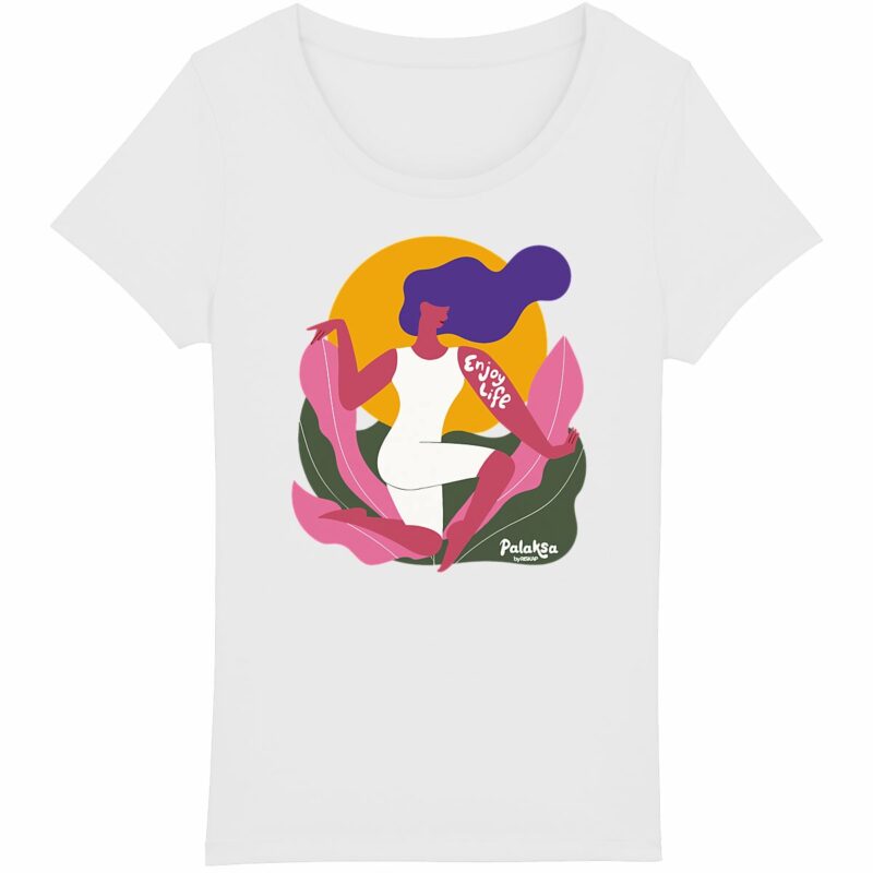 T-shirt femme - enjoy life - coton bio premium