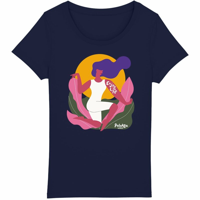 T-shirt femme - enjoy life - coton bio premium