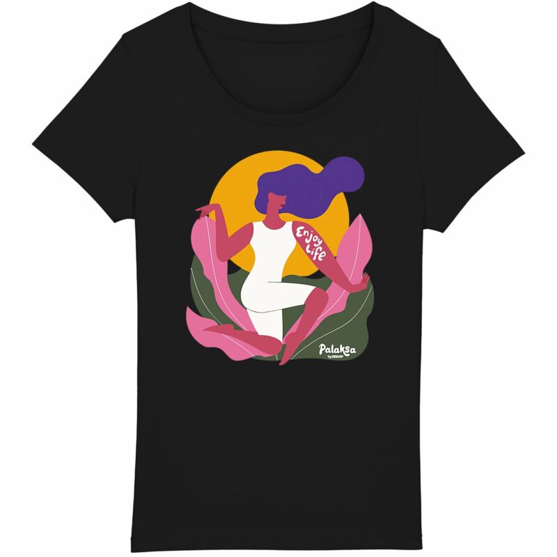 T-shirt femme - enjoy life - coton bio premium