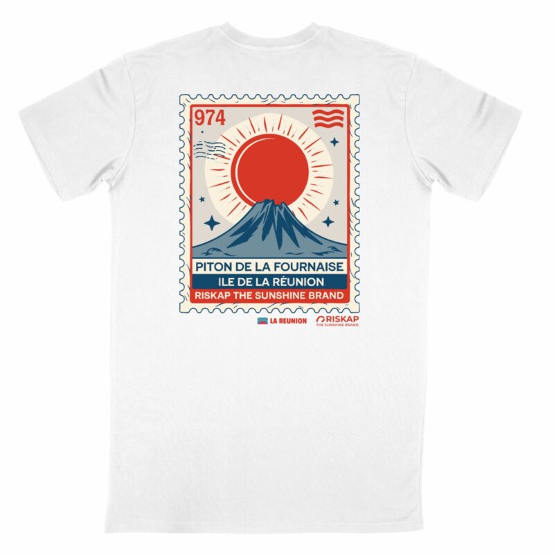 T-shirt homme - timbre réunion - coton bio premium