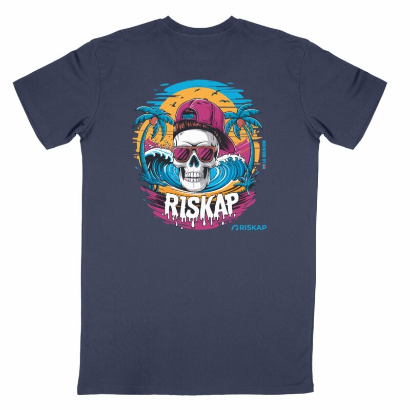 T-shirt homme - riskap skull - qualité premium bio