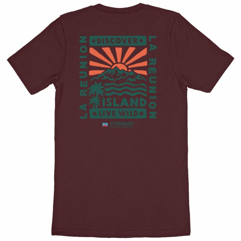 T-shirt homme - live wild - coton bio premium