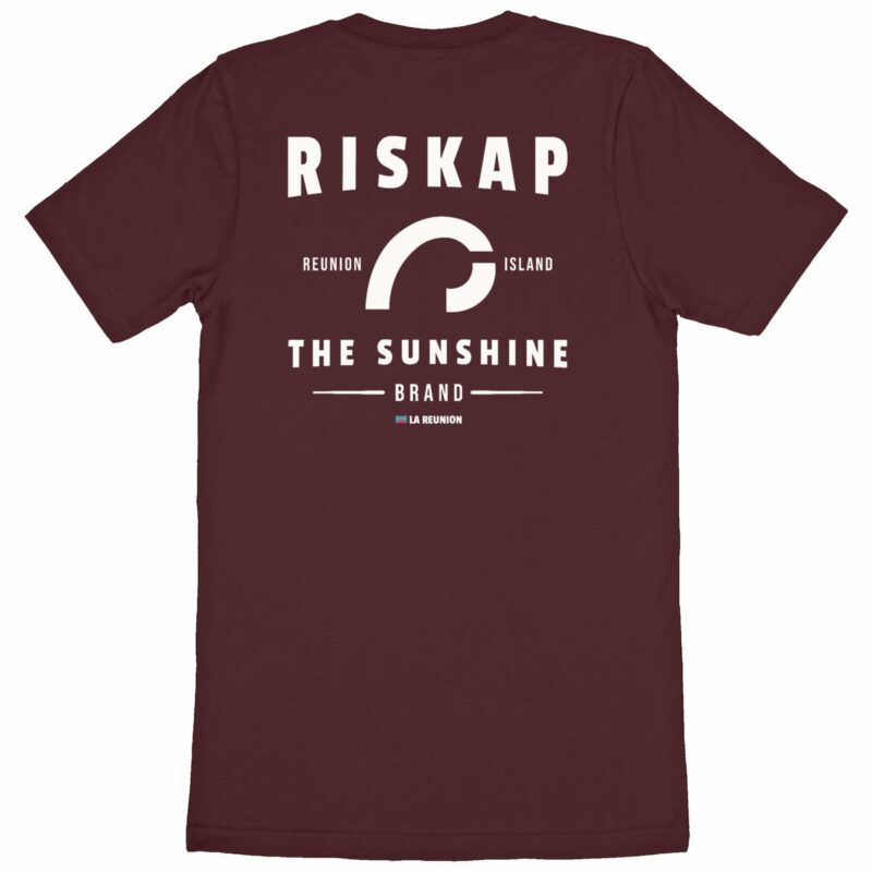 T-shirt homme - riskap reunion sunshine - coton bio premium