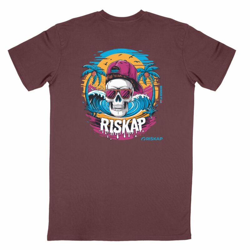 T-shirt homme - riskap skull - qualité premium bio