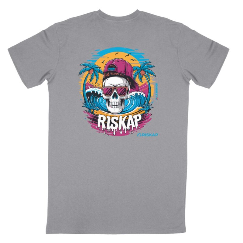 T-shirt homme - riskap skull - qualité premium bio