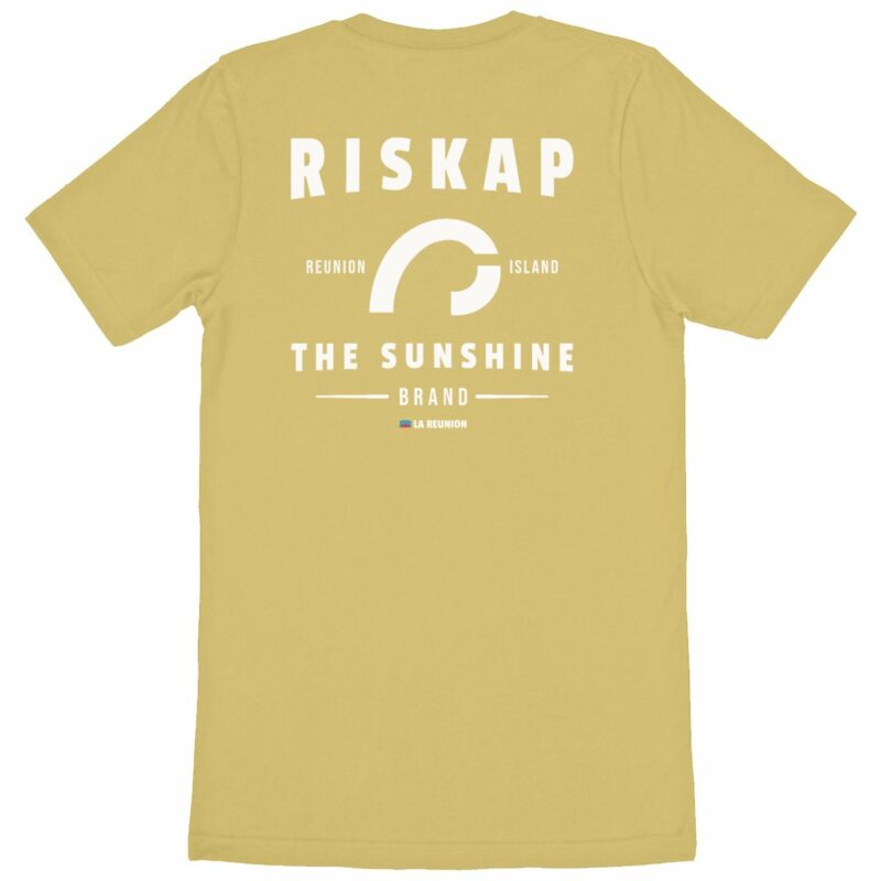 T-shirt homme - riskap reunion sunshine - coton bio premium