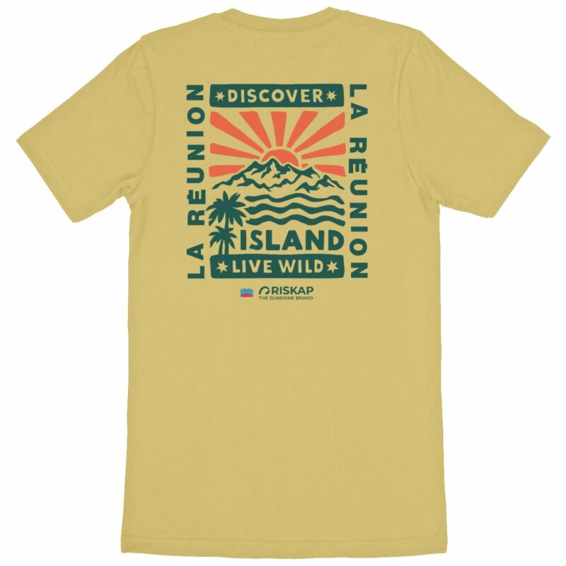 T-shirt homme - live wild - coton bio premium