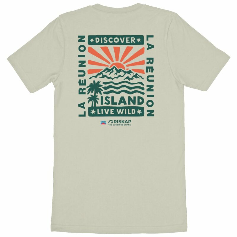 T-shirt homme - live wild - coton bio premium