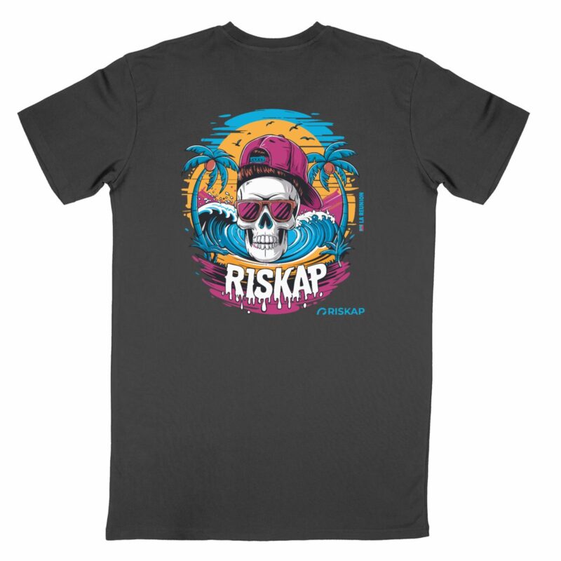 T-shirt homme - riskap skull - qualité premium bio