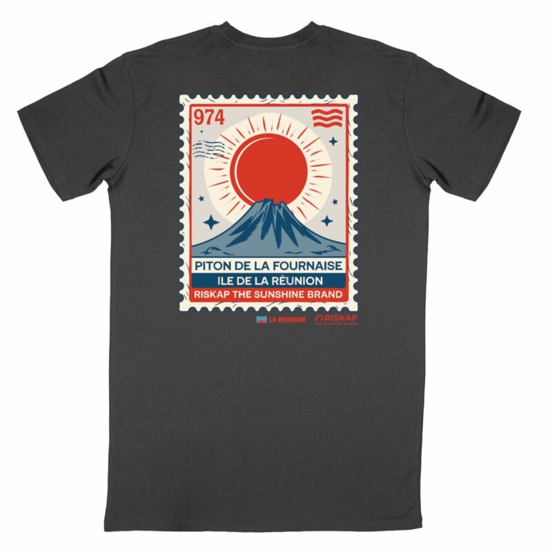 T-shirt homme - timbre réunion - coton bio premium