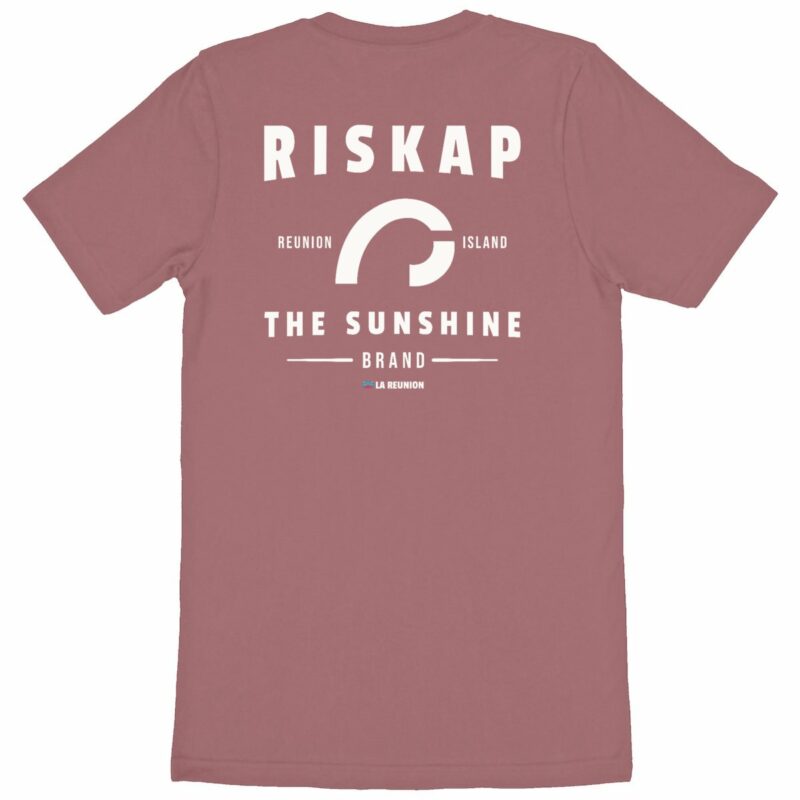 T-shirt homme - riskap reunion sunshine - coton bio premium