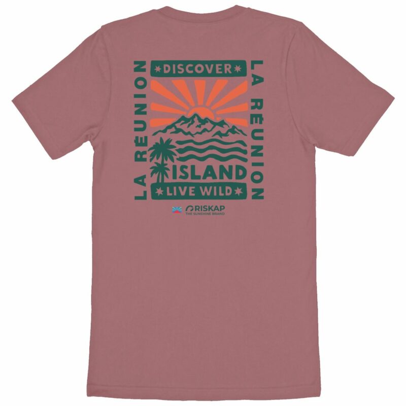 T-shirt homme - live wild - coton bio premium