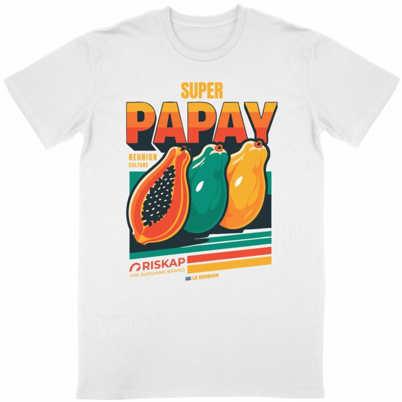 T-shirt homme -super papay - coton bio premium