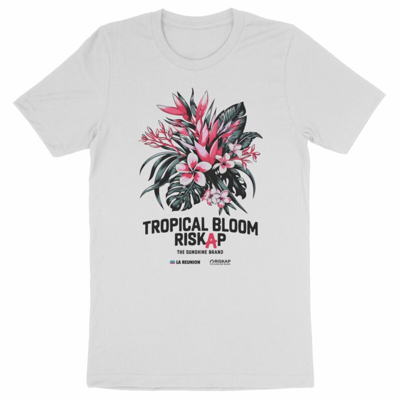 T-shirt homme - tropical bloom - coton bio premium