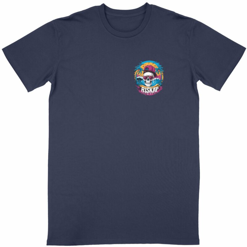 T-shirt homme - riskap skull - qualité premium bio