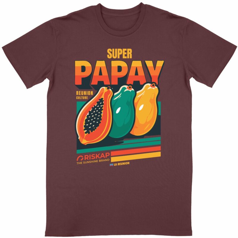 T-shirt homme -super papay - coton bio premium