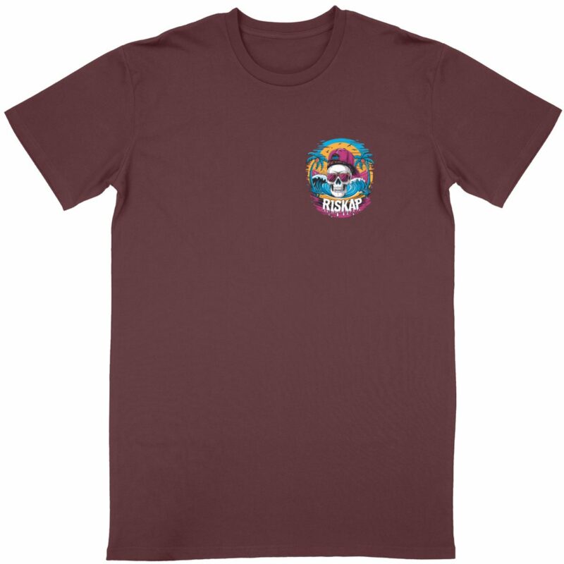 T-shirt homme - riskap skull - qualité premium bio