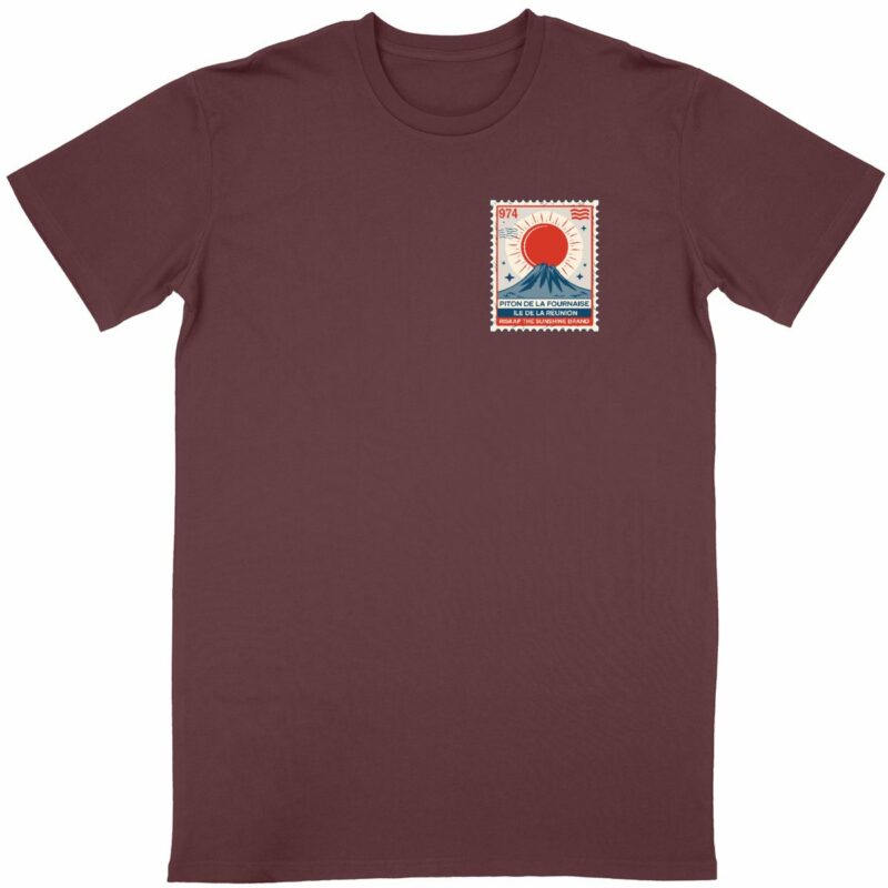 T-shirt homme - timbre réunion - coton bio premium